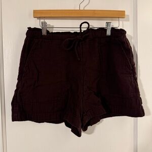 Gap Factory Women's Casual Gauze Brown Shorts